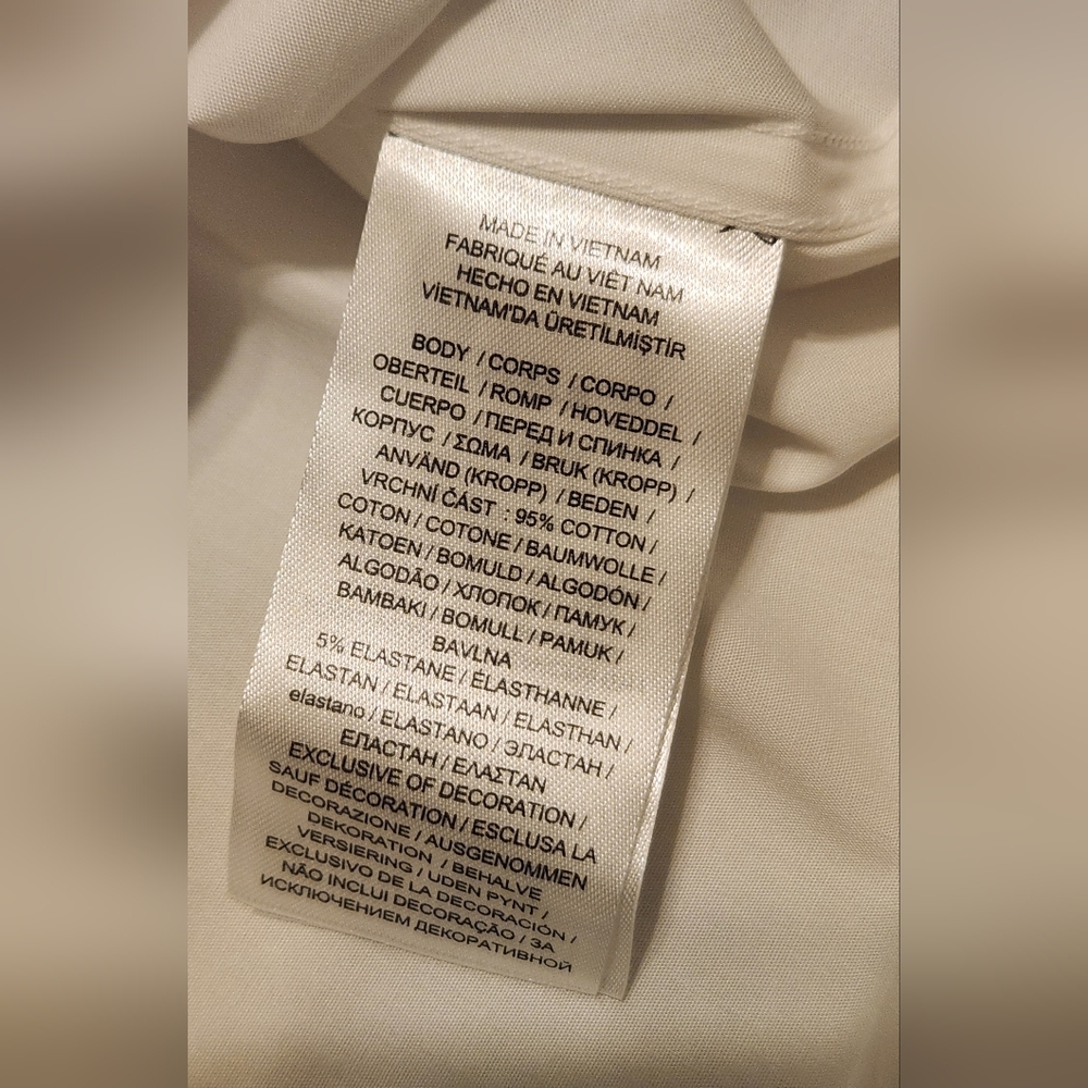 Lauren Ralph Lauren Classic Fit Easy Care Cotton Shirt. White. Size L. NWT - Picture 7 of 9